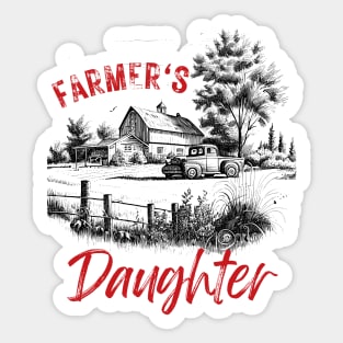 FARMER'S DAUGHTER Sticker